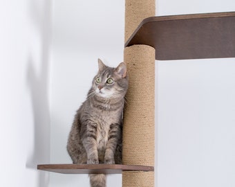 Floor to ceiling Cat tree Cat furniture Cat scratcher Cat bed Cat tree tower Modern cat tree Modern cat furniture Cat tree for large cats