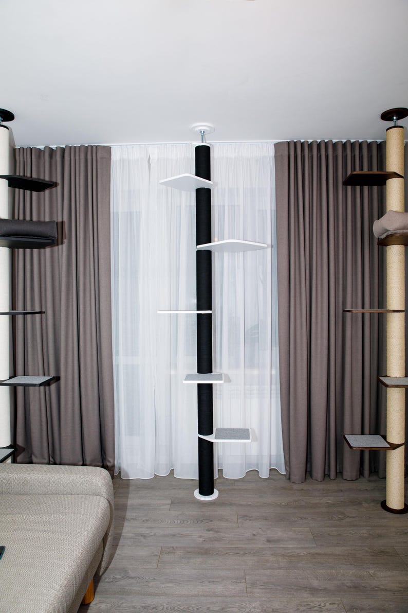Cat Window Tree Insert Floor-to-ceiling Cat Tree, Customisable Cat Tower, Window Cat Tree ...