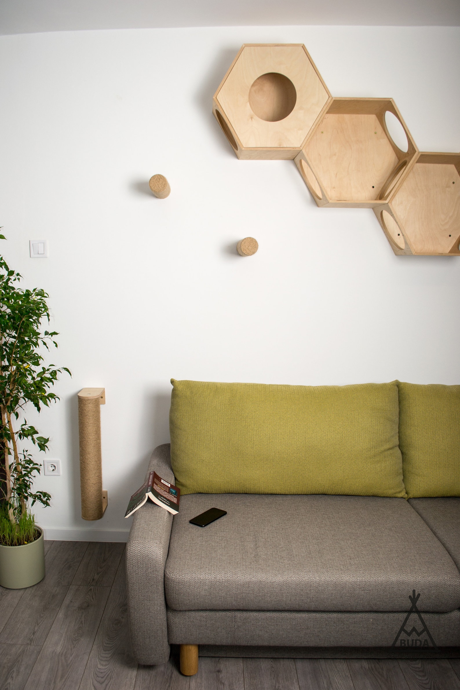 Closed Cat Hexagon Wall Cat Hexagon Shelves Hexagon Cat Etsy