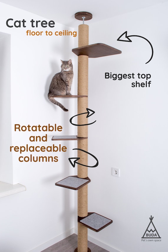 Cojín para gatos con repisa para árbol de gatos. Tumbona para gatos Cama para  gatos Rascador para gatos Estantes para gatos Escalador para gatos Cama para  dormir para mascotas -  México