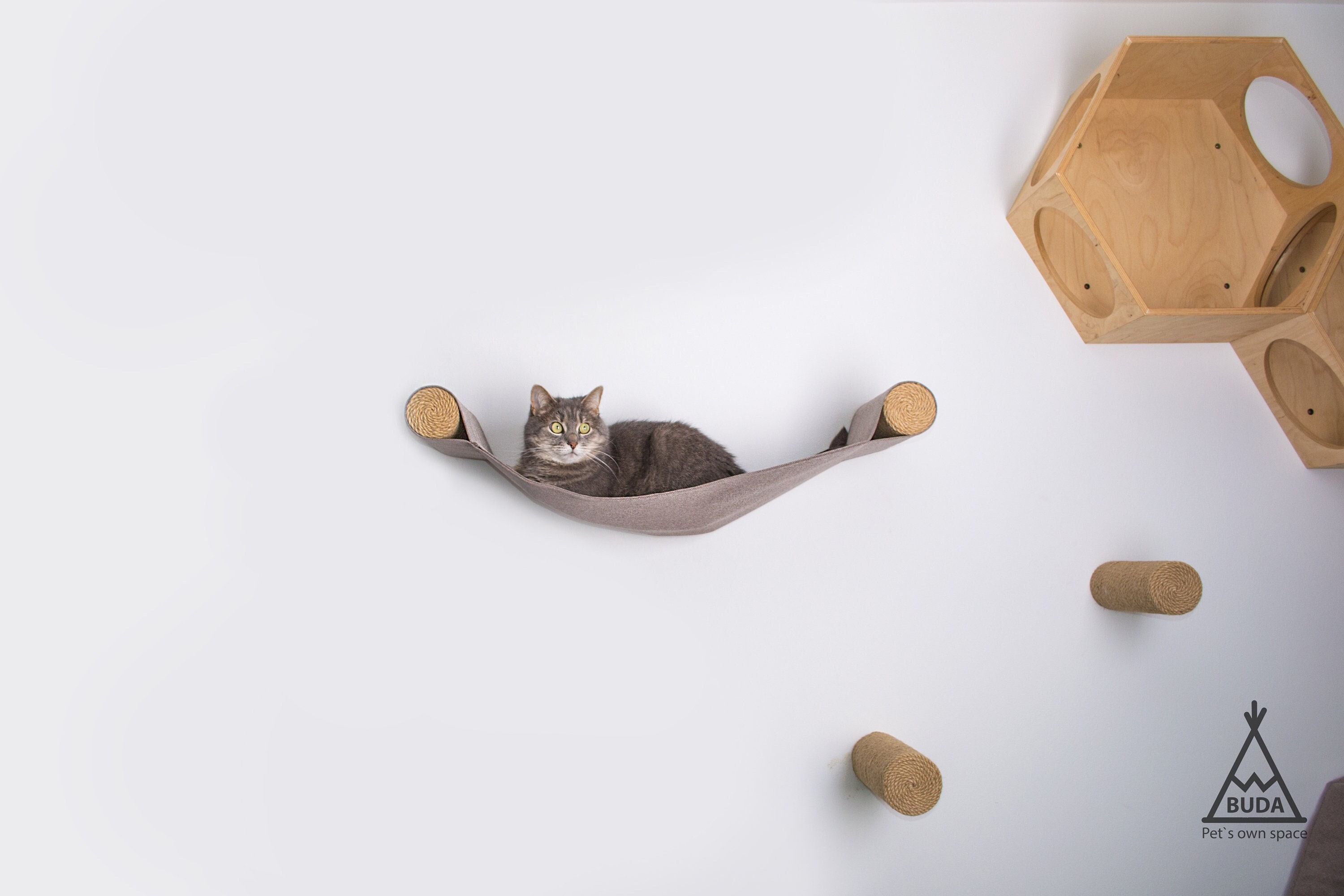 te binden heerlijkheid Almachtig Kat muur hangmat Kat hangmat Kattenbed Kattenhuis - Etsy België