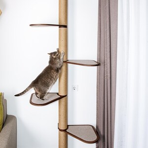 Cat tree, Cat tower, Cat scratcher, Cat tree for large cats, Cat furniture, Modern cat tree, Wood cat tree, Modern cat furniture,Cat climber image 3