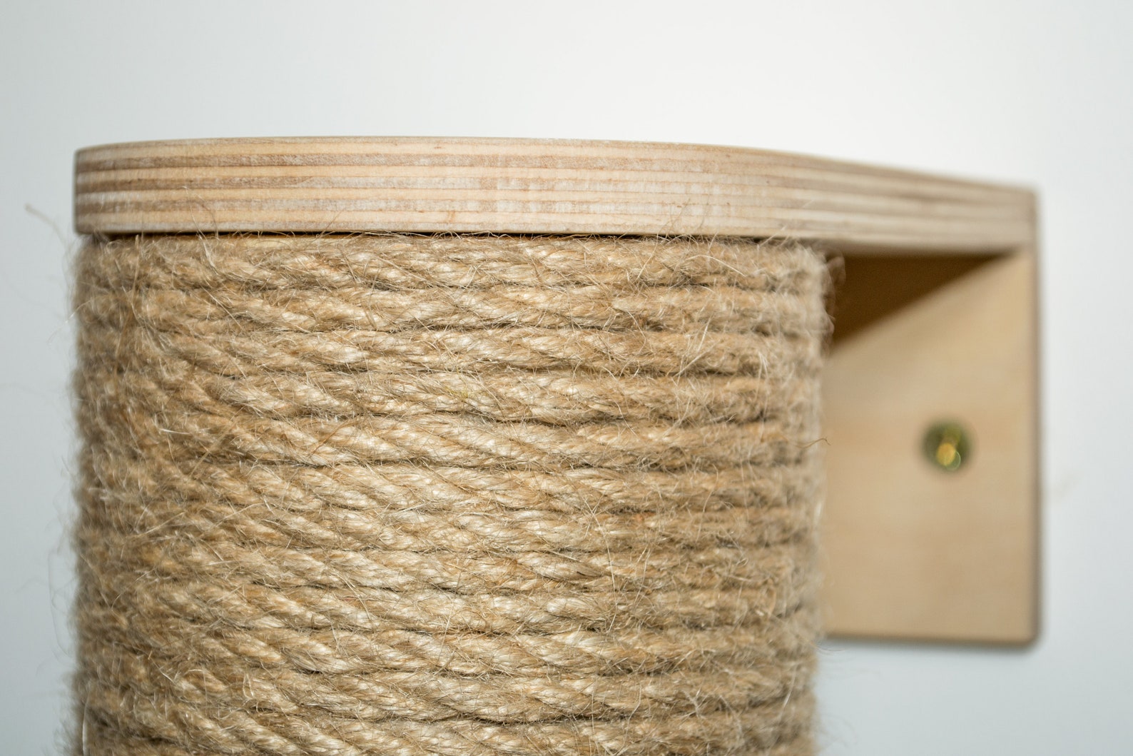 Tall Cat Wall Scratching Post Wood and Jute. Cat Tree Etsy