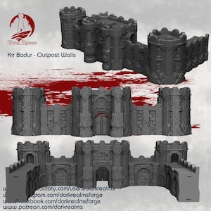 Kir Badur (Dwarf) Wall Gate tower 28mm