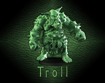 Impression 3D de Fantasy Football Orc Team Troll (lances croisées)