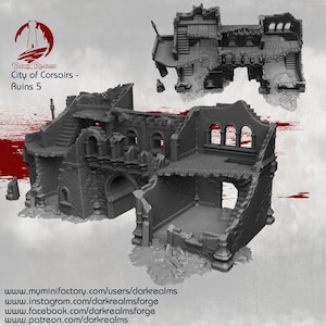 City of Corsairs Building 5 Ruins 10mm