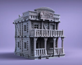 Belle's Bath house Tabletop terrain wargaming 28mm Scale