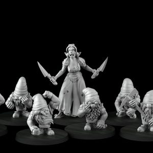Fantasy Football Snow White Pack 3D printed (Cross Lances)