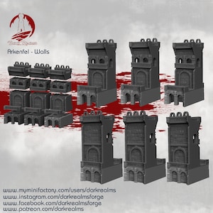 Arkenfel Wall Fantasy tafelblad terrein, wargaming 10 mm