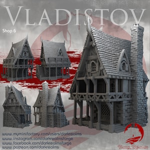 Vladistov Shop 6 Fantasy tafelblad terrein, wargaming 10 mm