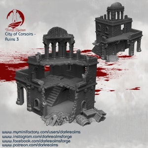 City of Corsairs Building 3 Ruins 10mm