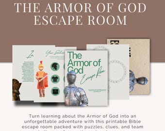 Armor of God Escape Room: Bible Puzzle Game for Youth Groups (Printable Kit)