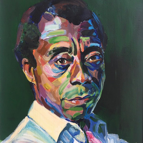 James Baldwin Fine Art Print in Multiple Sizes - from Original Portrait Painting