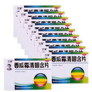 10 paquetes de pastillas de sandía helada para la garganta (160) Xi Gua Shuang Envío gratuito al Reino Unido