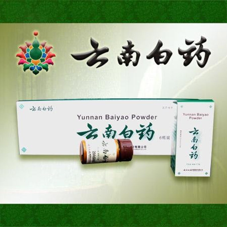 6 x 4g Bottles Yunnan Baiyao Powder Chinese Medicine Stop Bleeding Powder Yun Nan Bai Yao zdjęcie 3