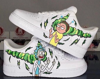 custom shoes rick and morty