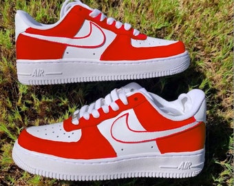 custom red air force 1