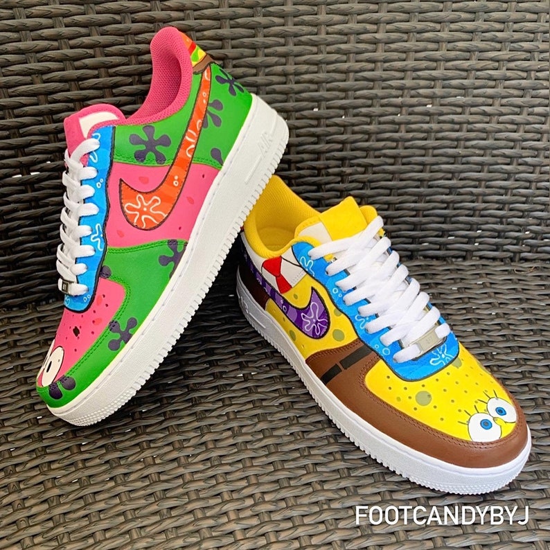 Custom Spongebob AF1 | Etsy