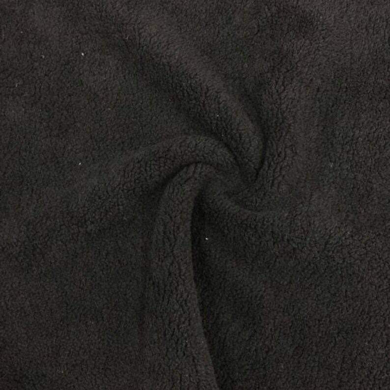 Sherpa Faux Fur Black Super Soft Fabric Width 175 cm | Etsy