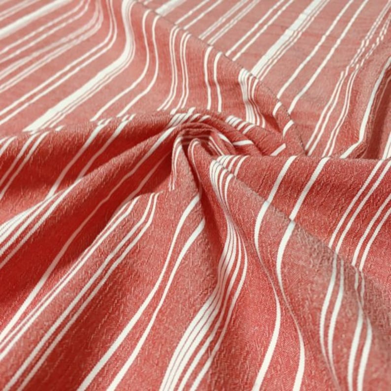 Cotton Fabric Raw Fabric Organic Cotton Fabric Summer Fabric Coral Color Natural Fabric