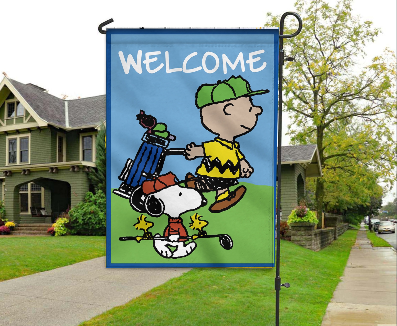 Garden Golf Snoopy Garden Flag Garden Flag peace Etsy