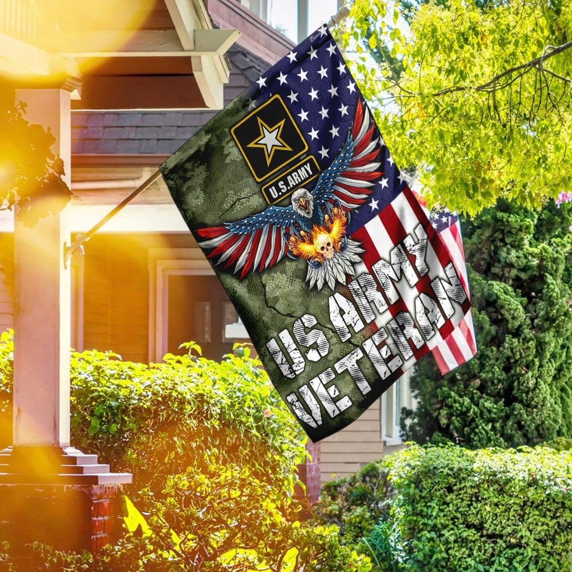 U.S Army Flag Garden Flag peace flag House Flag Farmhouse Etsy