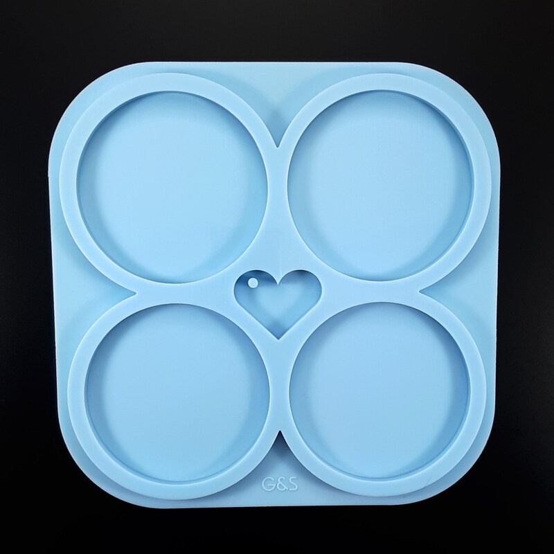Lot De 2 Moules En Silicone Pour Dessous De Verre Résine époxy - Forme Bulle, Réutilisables, DIY Déco Maison