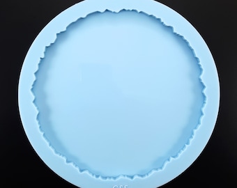 Silicone mold for a medium size round Geode tray of 20 cm (8")