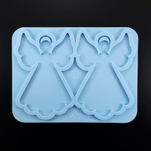 Silicone Christmas Angels mold - 2x (large)