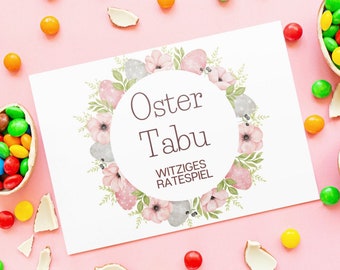 Easter game adults Easter taboo game idea Easter game idea Taboo Easter game Easter print Easter game PDF Easter decoration Easter game child