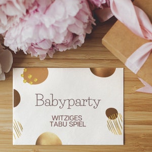 Babyshower Tabu Spiel Babyparty Tabu Deutsch Baby Tabu Spiel Ausdrucken 150+ Begriffe Spiel Babyparty Spielidee Tabu Babyshower Geschenk
