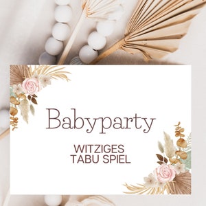 Babyparty Tabu Deutsch 150+ Begriffe Raten Spiel Baby Tabu Ausdrucken Babyshower Tabu Spiel Idee Babyshower Spiel Tabu Babyparty Geschenk