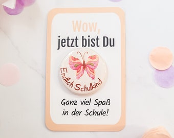 Schoolchild 2026 pin without pin, back-to-school gift, schoolchild button for school cone, first day of school