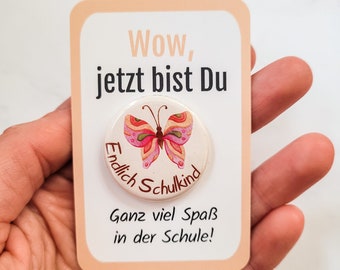 First Grader 2026 Button without Pin, Finally a Schoolchild Gift for Starting School, School Cone Filler for First Day of School