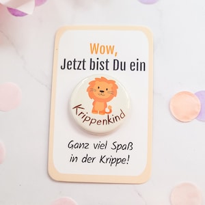 Crèche de démarrage cadeau crèche enfant bouton cadeau crèche de démarrage bouton sans aiguille maternelle début idée cadeau crèche de démarrage badge lion