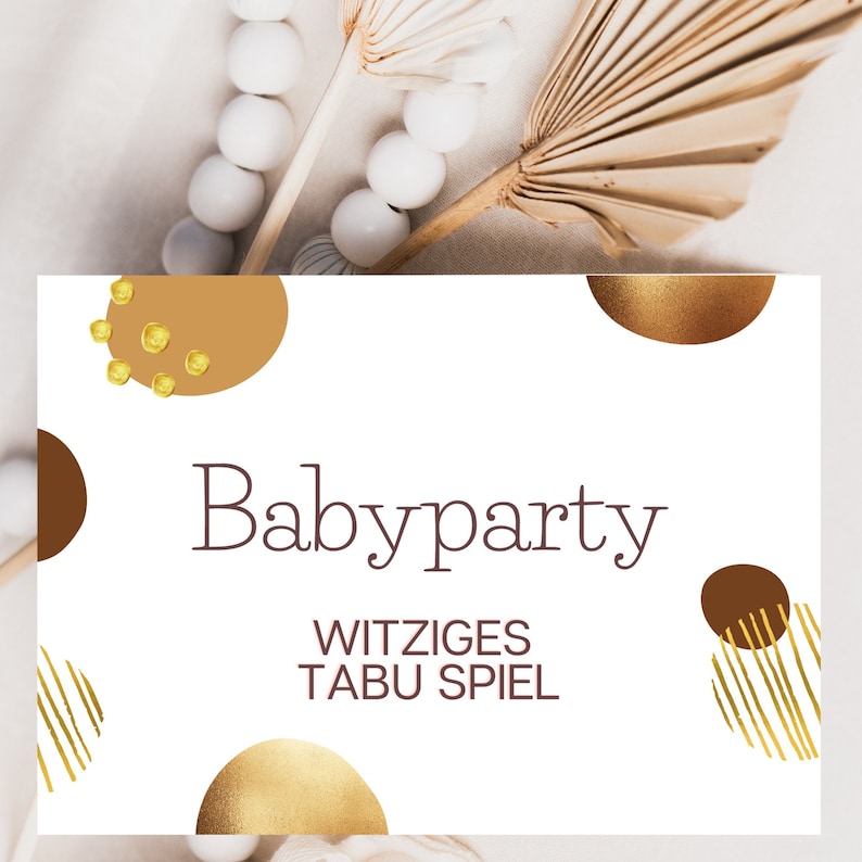 Baby Tabu - Babyparty Spiele, die auf keiner Babyshower fehlen dürfen!