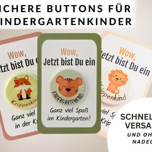 Bouton de maternelle bouton cadeau enfant de la maternelle cadeau pour commencer la maternelle badge sans aiguille cadeau de garderie sac de maternelle 2025