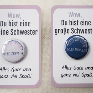 Big sister little sister set gift big sister button sibling gift sister pin big sister partner look