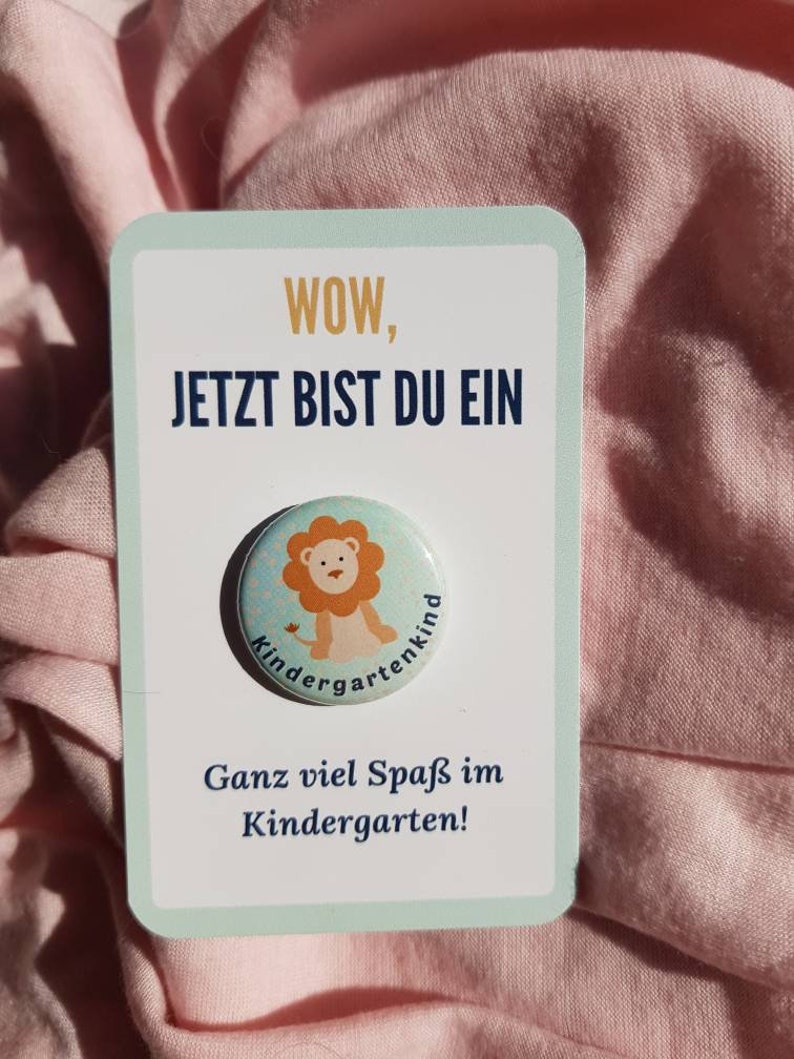 Geschenke zum 1. Geburtstag: Kindergartenkind Button Geschenk KiTa