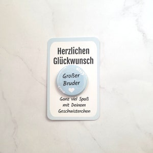 Big Brother Gift 2025 Button zonder naald Sibling Gift Big Brother Pin Zwangerschap Aankondiging Sibling Gift