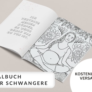Regalo per un'amica incinta libro da colorare affermazioni per adulti nascita hypnobirthing regalo per baby shower gravidanza regalo per baby shower