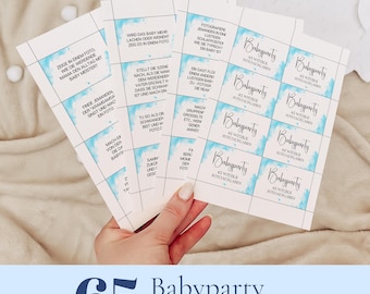 Juego para baby shower de niños: 65 retos fotográficos, juego imprimible para baby shower, divertidos juegos para baby shower.