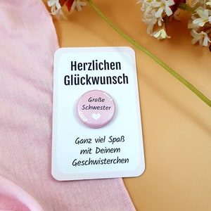 Big Sister Pin Big Sister Gift Big Sister 2025 Sibling Gift Birth Big Sister Button Baby Announcement
