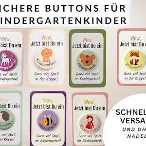 Bouton cadeau de début de maternelle épinglette enfant de la maternelle 2025 bouton de la maternelle sans aiguille cadeau de la maternelle petit bouton 2025