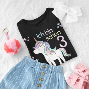 Birthday Shirt Girl 3 Unicorn Birthday T-Shirt 1 Birthday Child T-Shirt 2 Birthday Gift Girl 3 Gift Idea Girl 4 Years