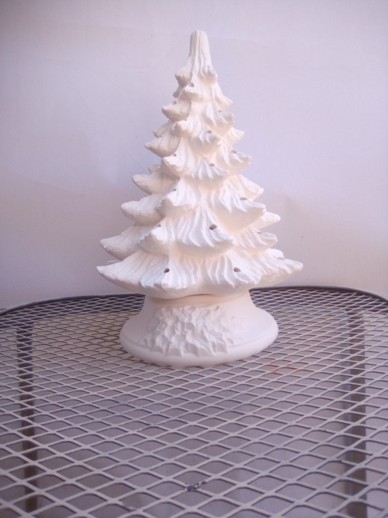 Christmas tree ceramic bisque ready to paint Etsy