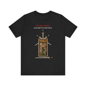 Unisex Jersey Short Sleeve Tee The Four of Swords Print