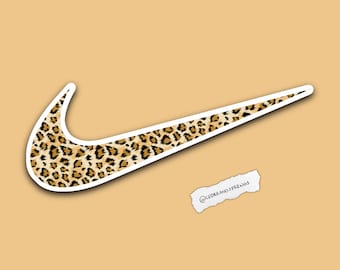nike swoosh animal print