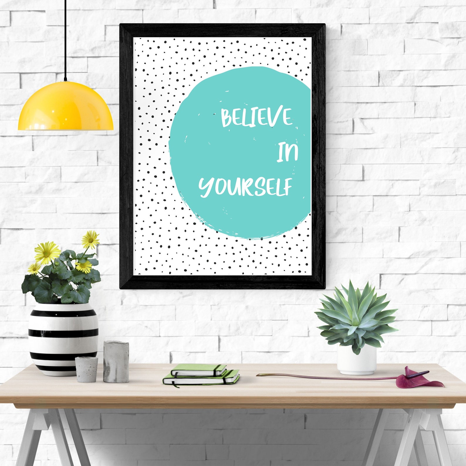 Sky Blue Printable Artwork Inspirational Quote Digital | Etsy