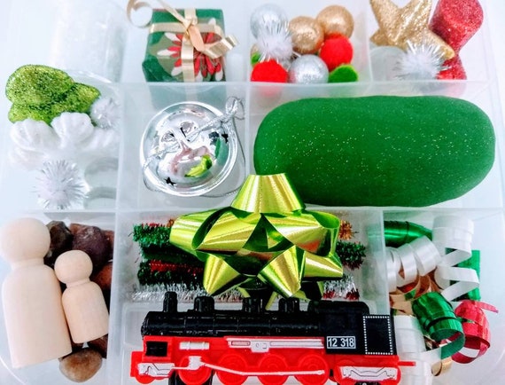 Polar Express Inspired Christmas Playdough Sensory Kit Polar